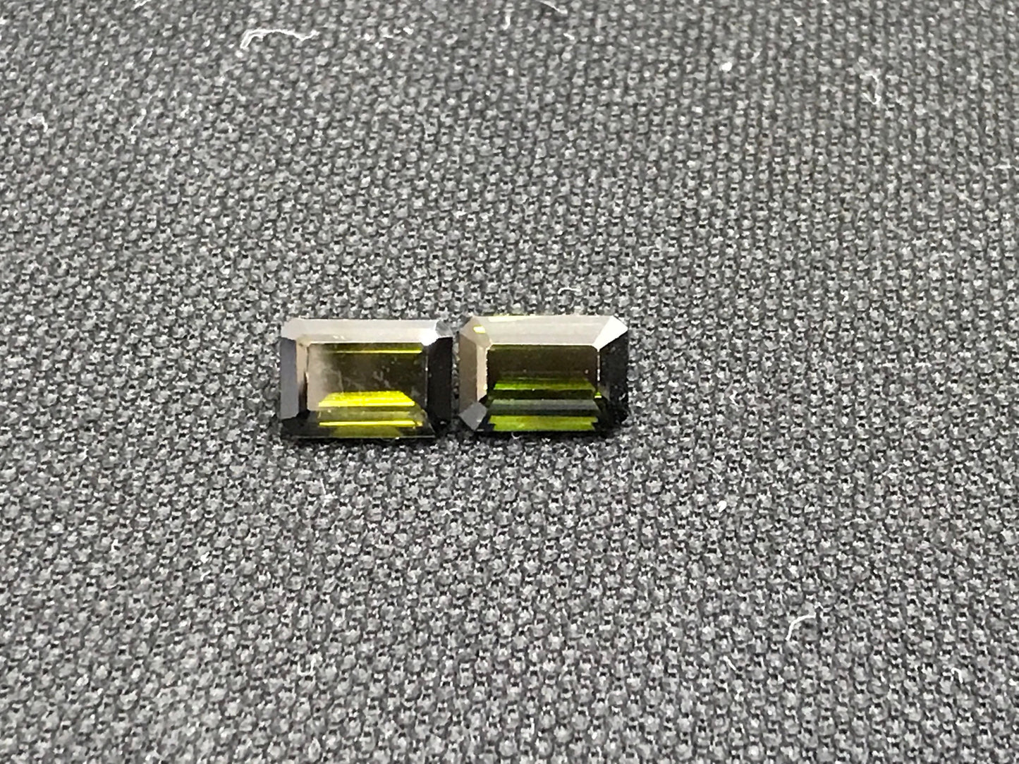 Tourmaline Emerald Cut Perfect pair Ecxellent Cut 7.5x11mm