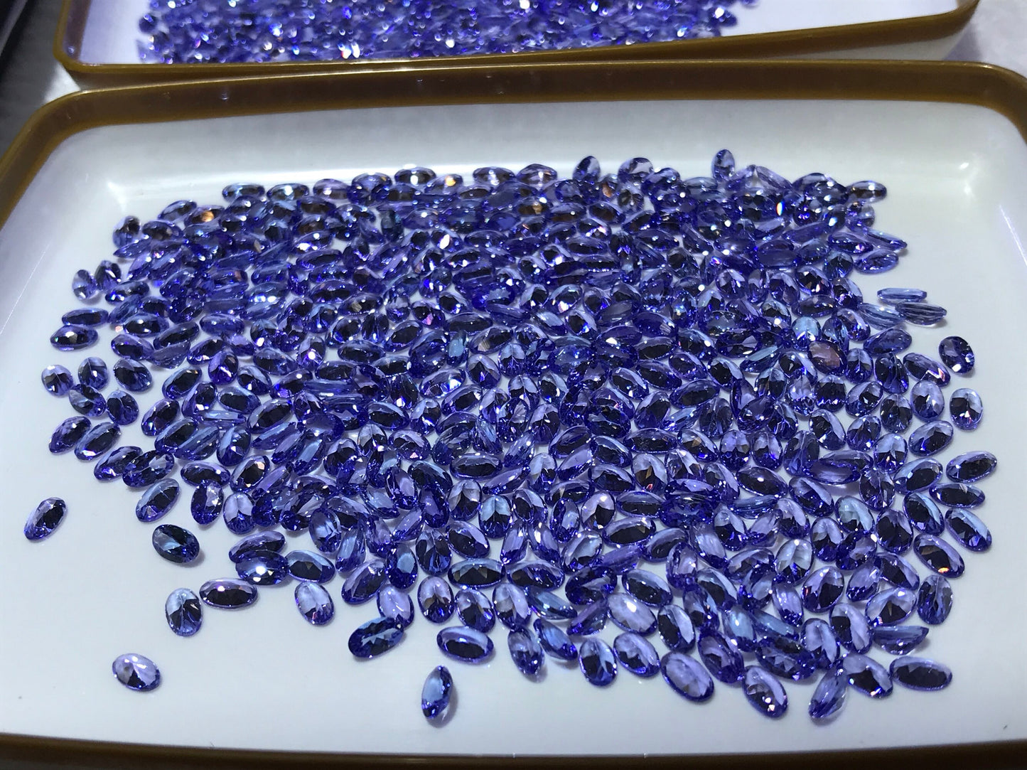 5x3mm Oval  Tanzanite  Nice quality Nice Color  10 stones Lot