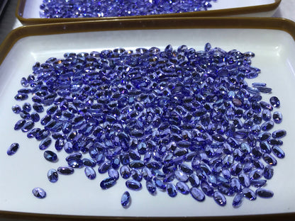 5x3mm natural tanzanite oval lot, photo 1
