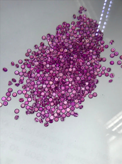 2.7mm pink tourmaline round loose lot, photo 1