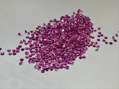 2.7mm pink tourmaline round loose lot, photo 4