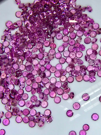 3mm pink tourmaline round loose lot, photo 3