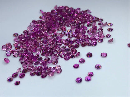 3mm pink tourmaline round loose lot, photo 5
