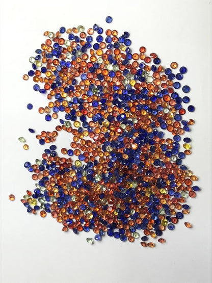 1.7-1.9mm sapphire melee fancy color, photo 2