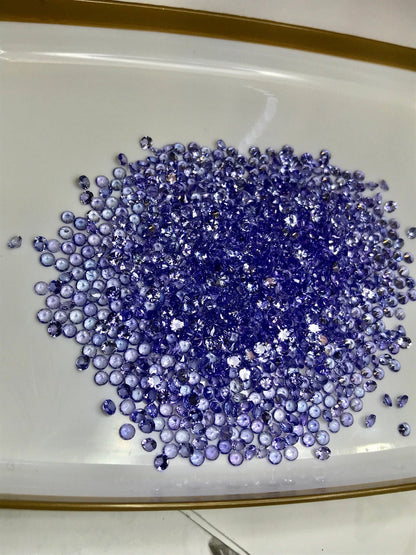 2.5mm natural tanzanite round loose lot, photo 3