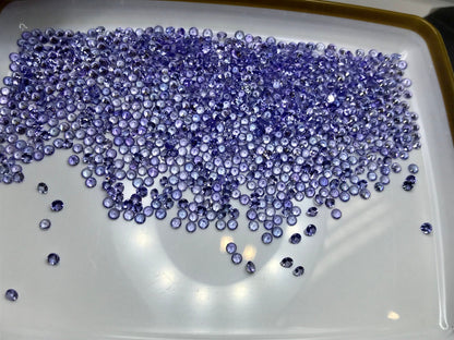 2.5mm natural tanzanite round loose lot, photo 4