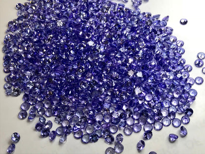 3.5mm natural tanzanite round loose lot, photo 3
