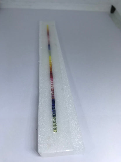 2.2mm rainbow ruby sapphire princess line, photo 2