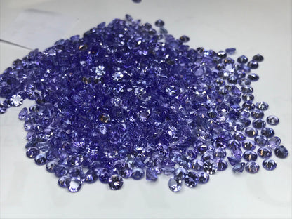 3mm natural tanzanite round loose lot, photo 5
