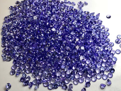 3.5mm natural tanzanite round loose lot, photo 2