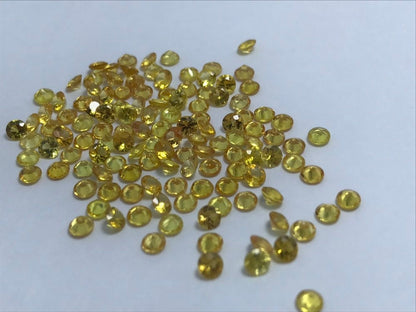 2.8mm golden yellow sapphire round lot, photo 4