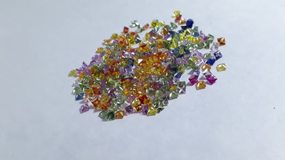 2.5mm multi sapphire princess cut, photo 3