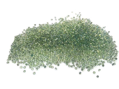 2mm green sapphire round diamond cut lot, photo 4