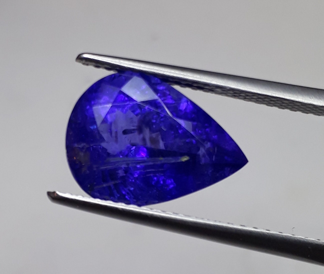 5.54 Cts Top Color Tanzanite Pear Shape Natural Stones December Birth stone