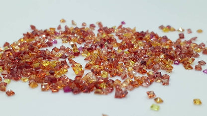 1.5-1.8mm orange-yellow sapphire lot, photo 2