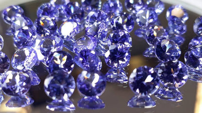 5mm natural tanzanite round loose lot, photo 2