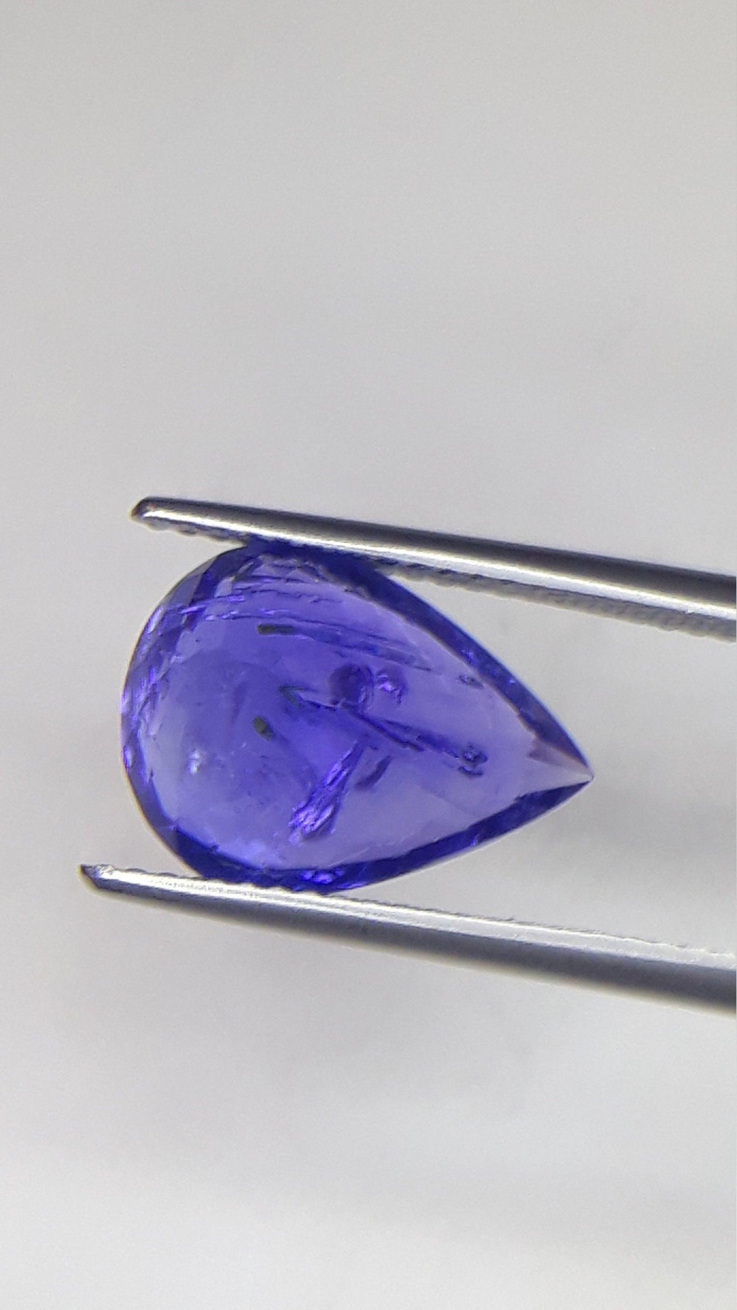 5.54 Cts Top Color Tanzanite Pear Shape Natural Stones December Birth stone