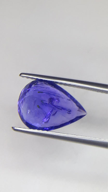 5.54ct tanzanite pear shape gem, photo 5