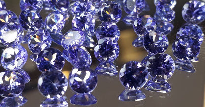 5mm natural tanzanite round loose lot, photo 3