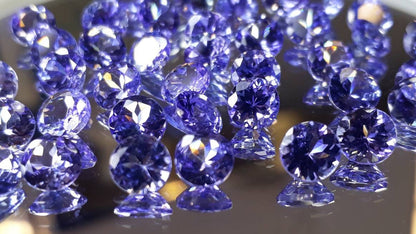5mm natural tanzanite round loose lot, photo 1