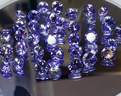 5mm natural tanzanite round loose lot, photo 4