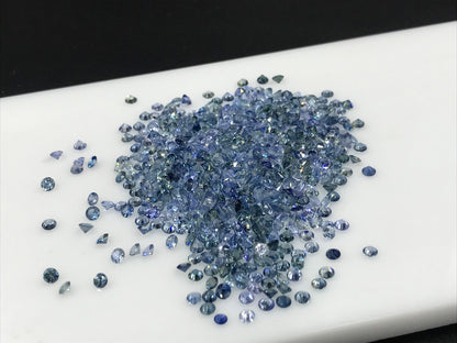 2.7mm blue-teal sapphire round gradient, photo 3