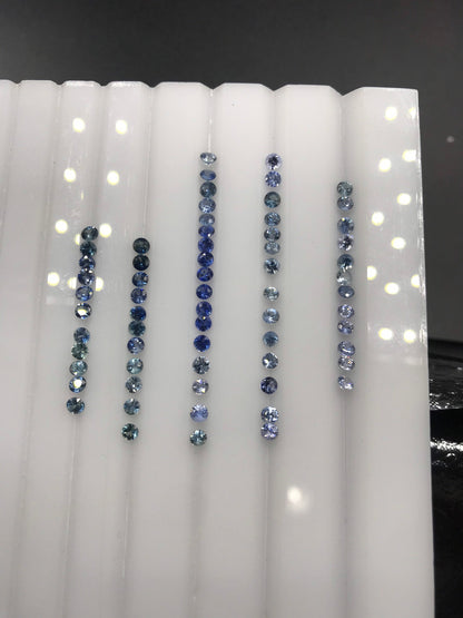 2.7mm blue-teal sapphire round gradient, photo 4