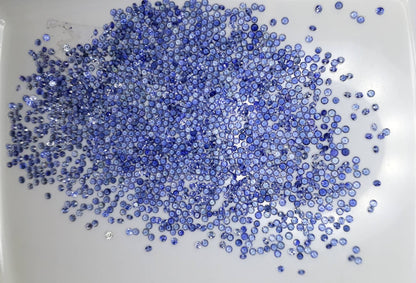 1.7mm blue sapphire round brilliant lot, photo 2