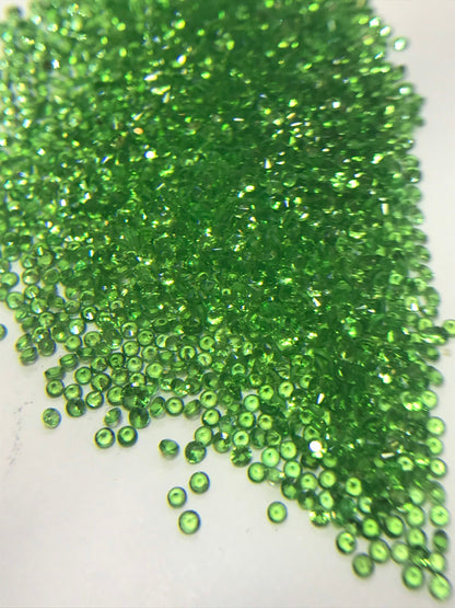 1.5mm tsavorite garnet round loose lot, photo 2
