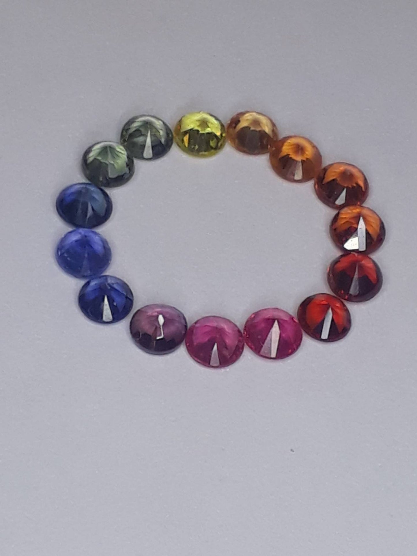 2.7mm Rounds Brilliontcut Rainbow Sapphires loose stones Pandent