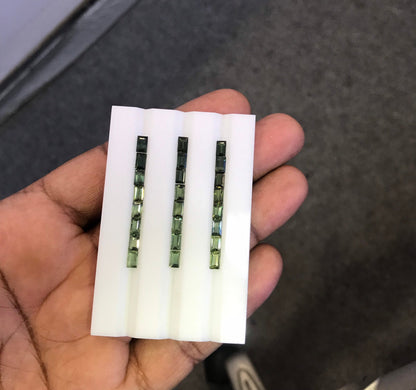 3x5mm green sapphire baguette gradient, photo 1