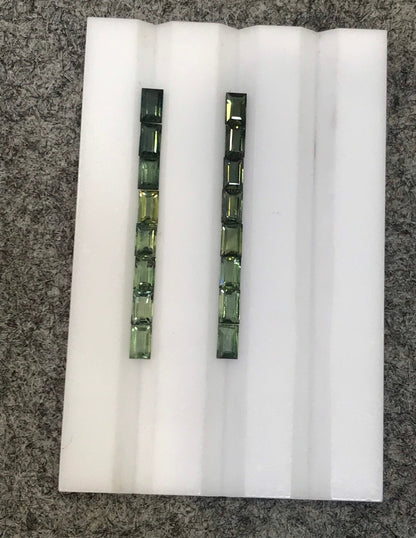3x5mm green sapphire baguette gradient, photo 5