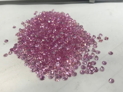 2.5mm pink sapphire round brilliant lot, photo 3