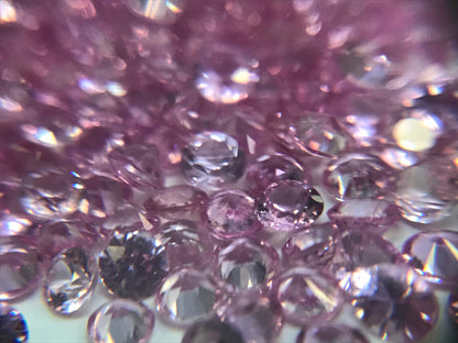 2.5mm pink sapphire round brilliant lot, photo 4