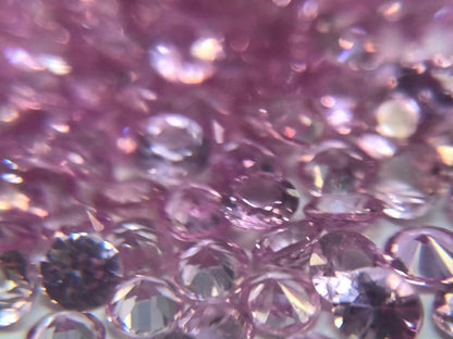 2.5mm pink sapphire round brilliant lot, photo 5