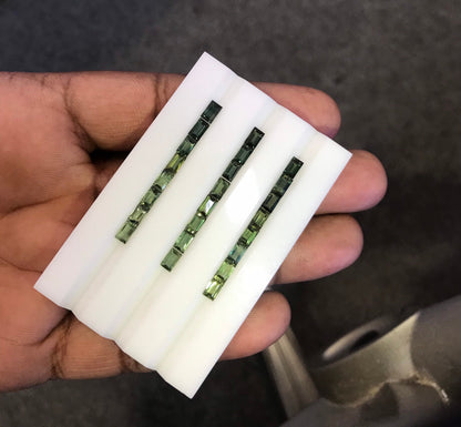 3x5mm green sapphire baguette gradient, photo 2