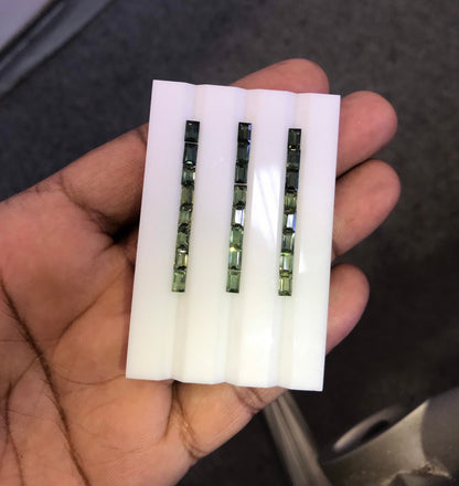 3x5mm green sapphire baguette gradient, photo 4