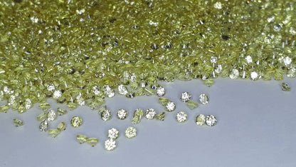 2mm yellow lemon sapphire round loose lot, photo 2