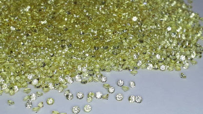 2mm yellow lemon sapphire round loose lot, photo 4