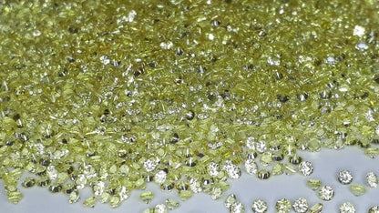 2mm yellow lemon sapphire round loose lot, photo 1