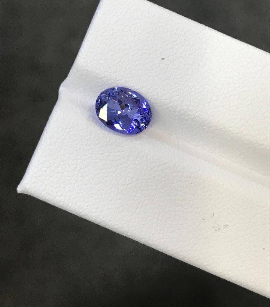 Natural  Tanzanite 1.54 Carats Flawless Oval Cut Tanzanite December Birthstone For Ring #1