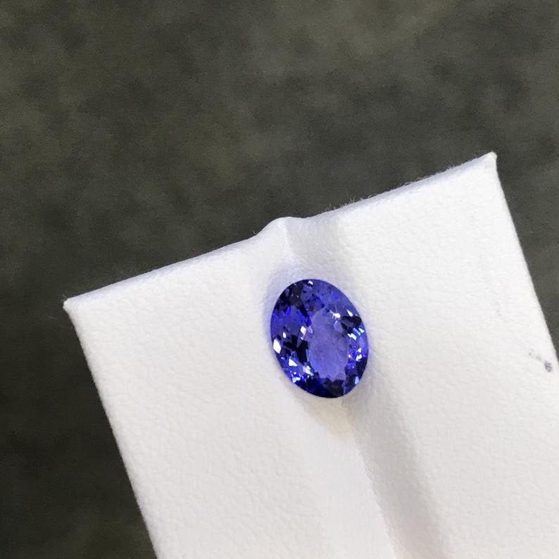 1.86Carats 9x6.70mm Natural Flawless Oval Cut Good Color Tanzanite December Birthstone Merelani mine Lt #7