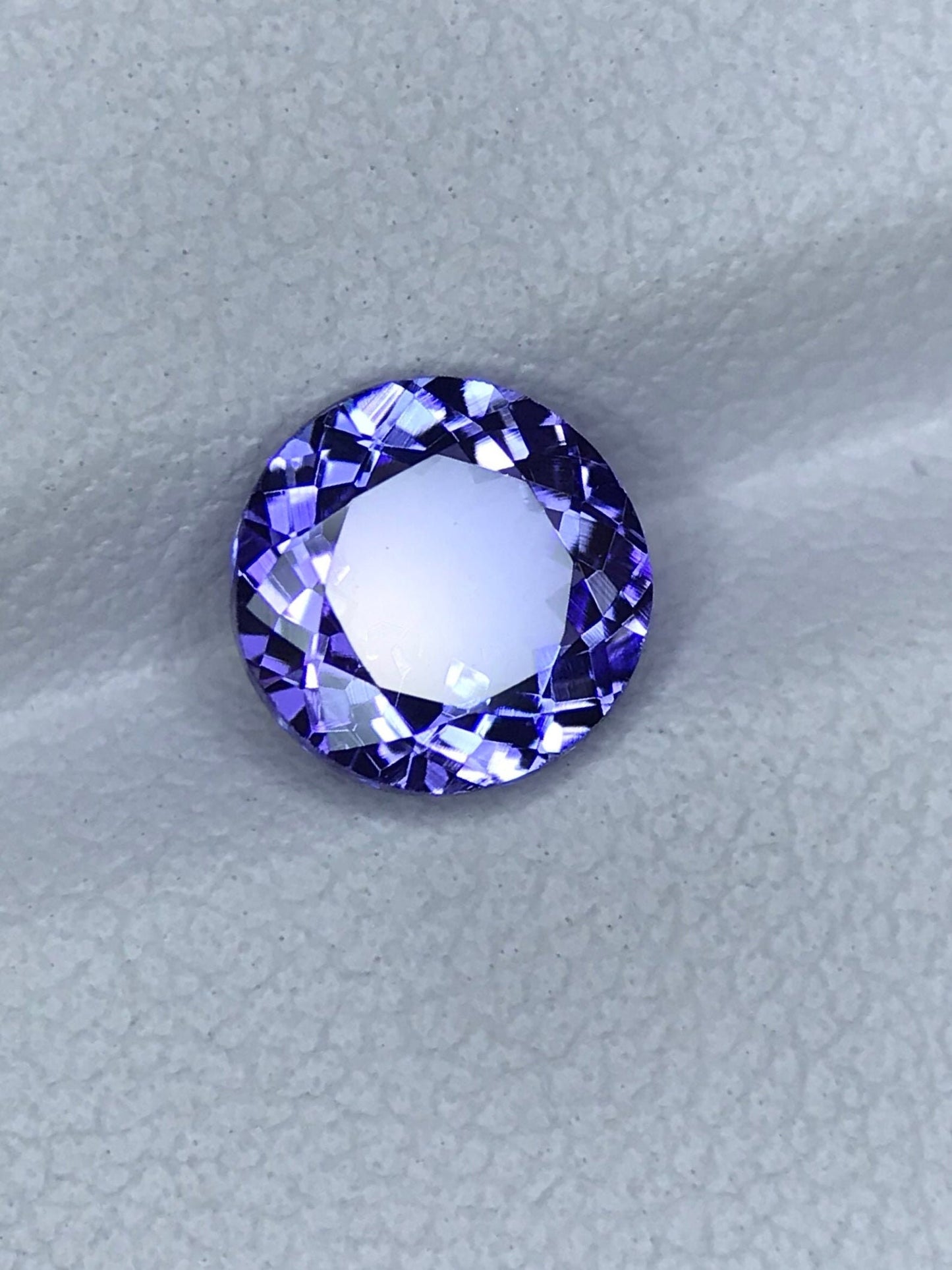 1.62 Carats Natural Flawless Light Blue Color Round Cut Tanzanite Merelanimine December Birthstone Lt #23