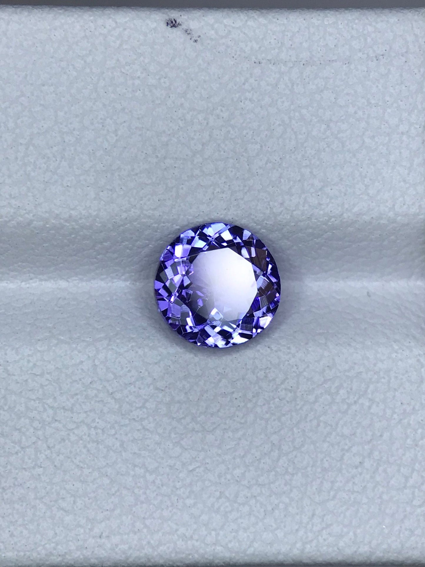 1.62 Carats Natural Flawless Light Blue Color Round Cut Tanzanite Merelanimine December Birthstone Lt #23