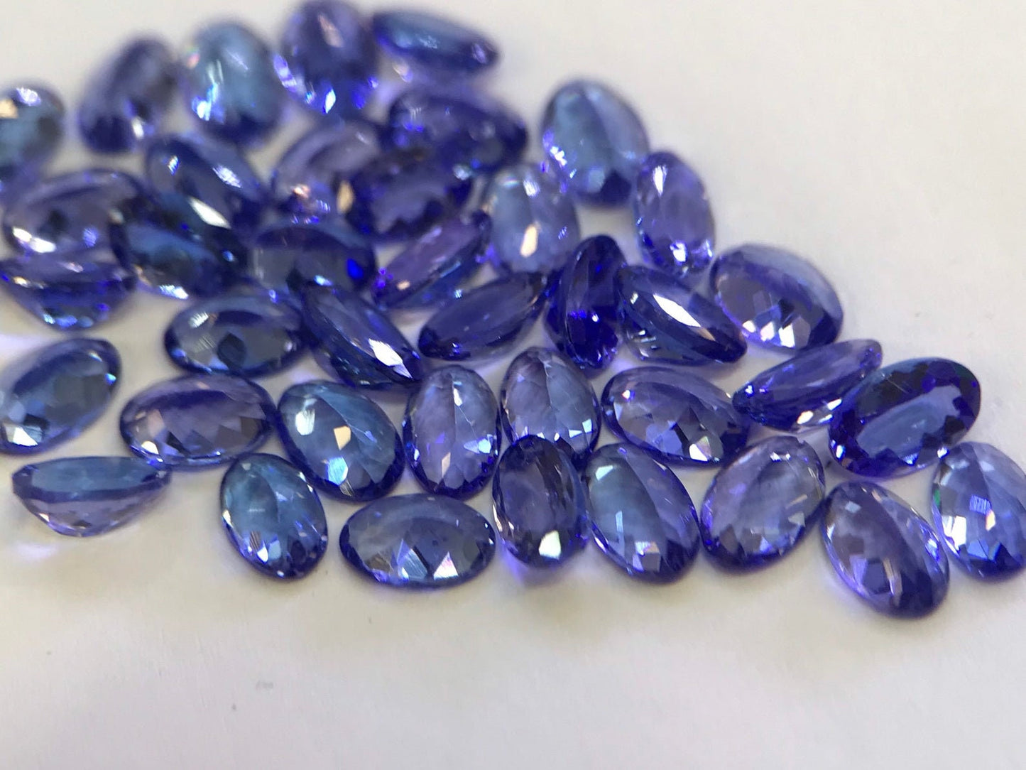 6x4mm Oval Flawless Tanzanite Good Color Good Quality Excellent Cut Lot