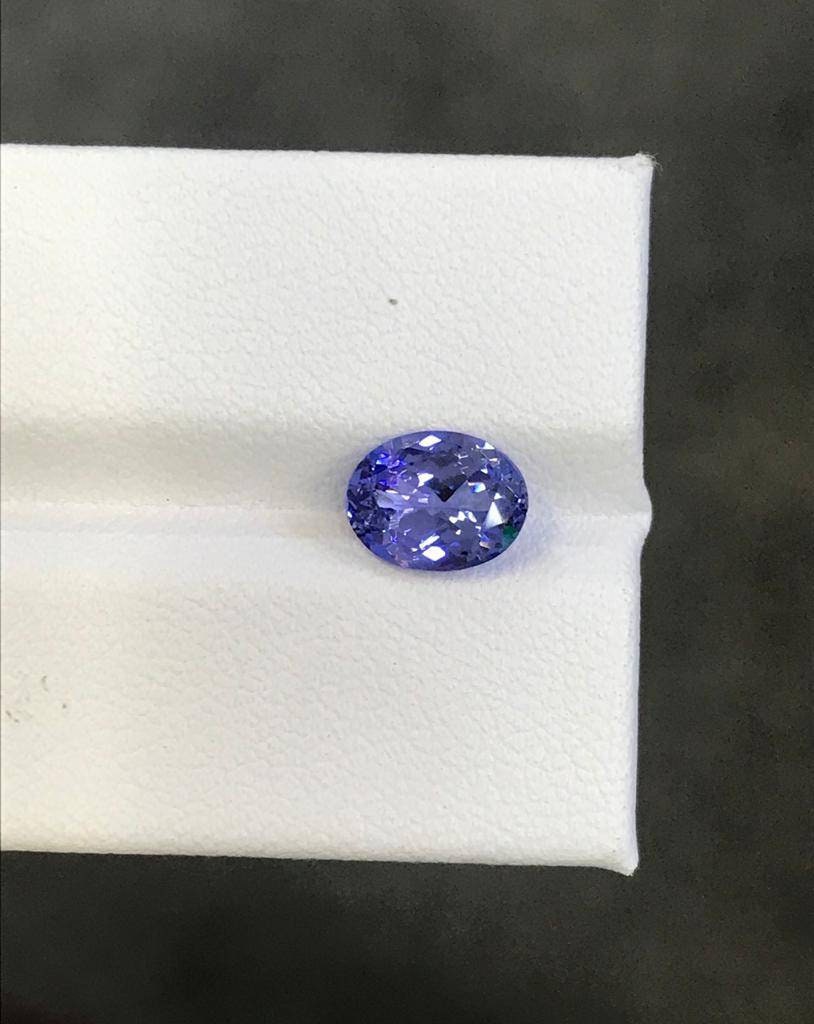 Natural  Tanzanite 1.54 Carats Flawless Oval Cut Tanzanite December Birthstone For Ring #1