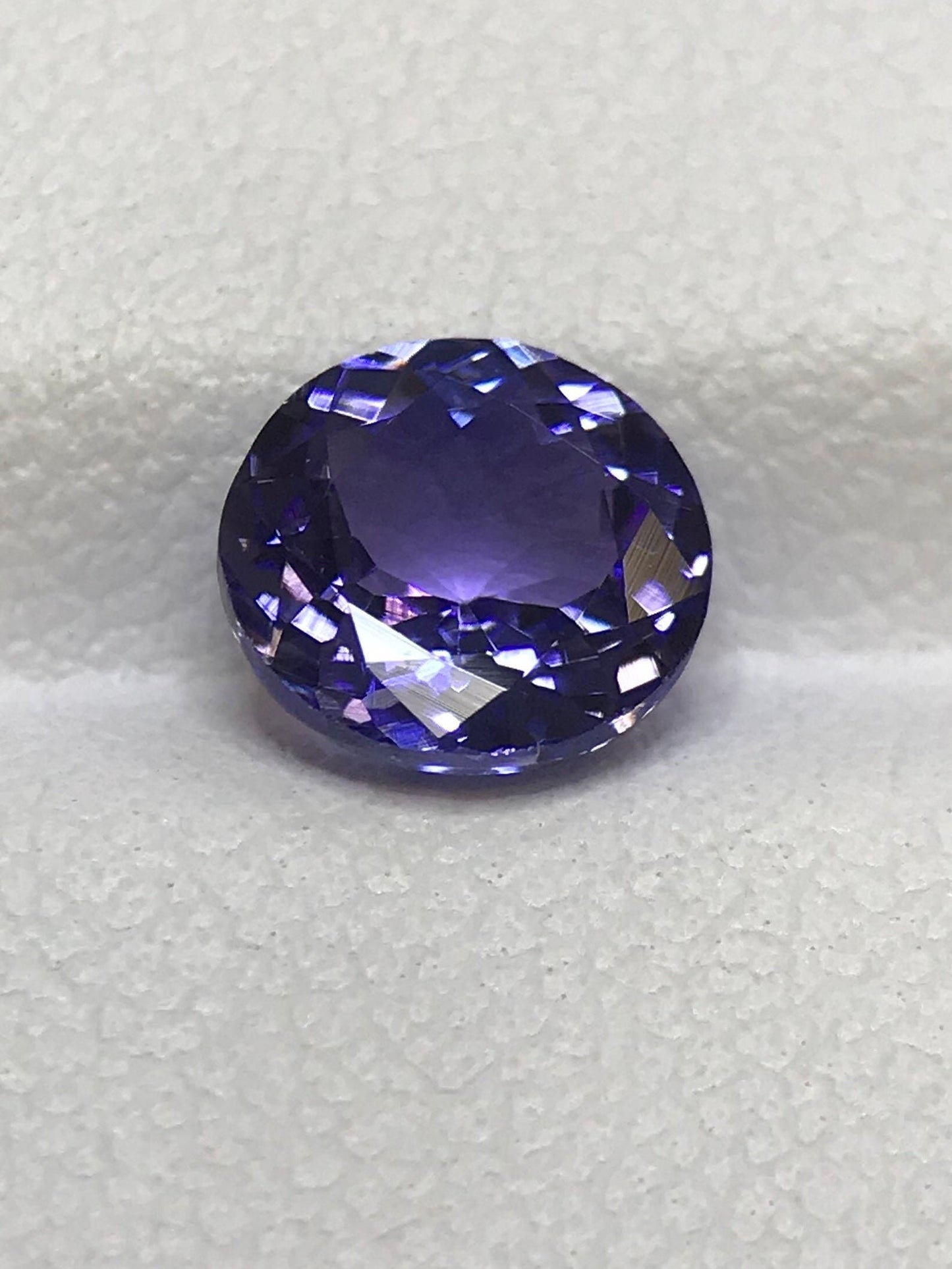 1.62 Carats Natural Flawless Light Blue Color Round Cut Tanzanite Merelanimine December Birthstone Lt #23