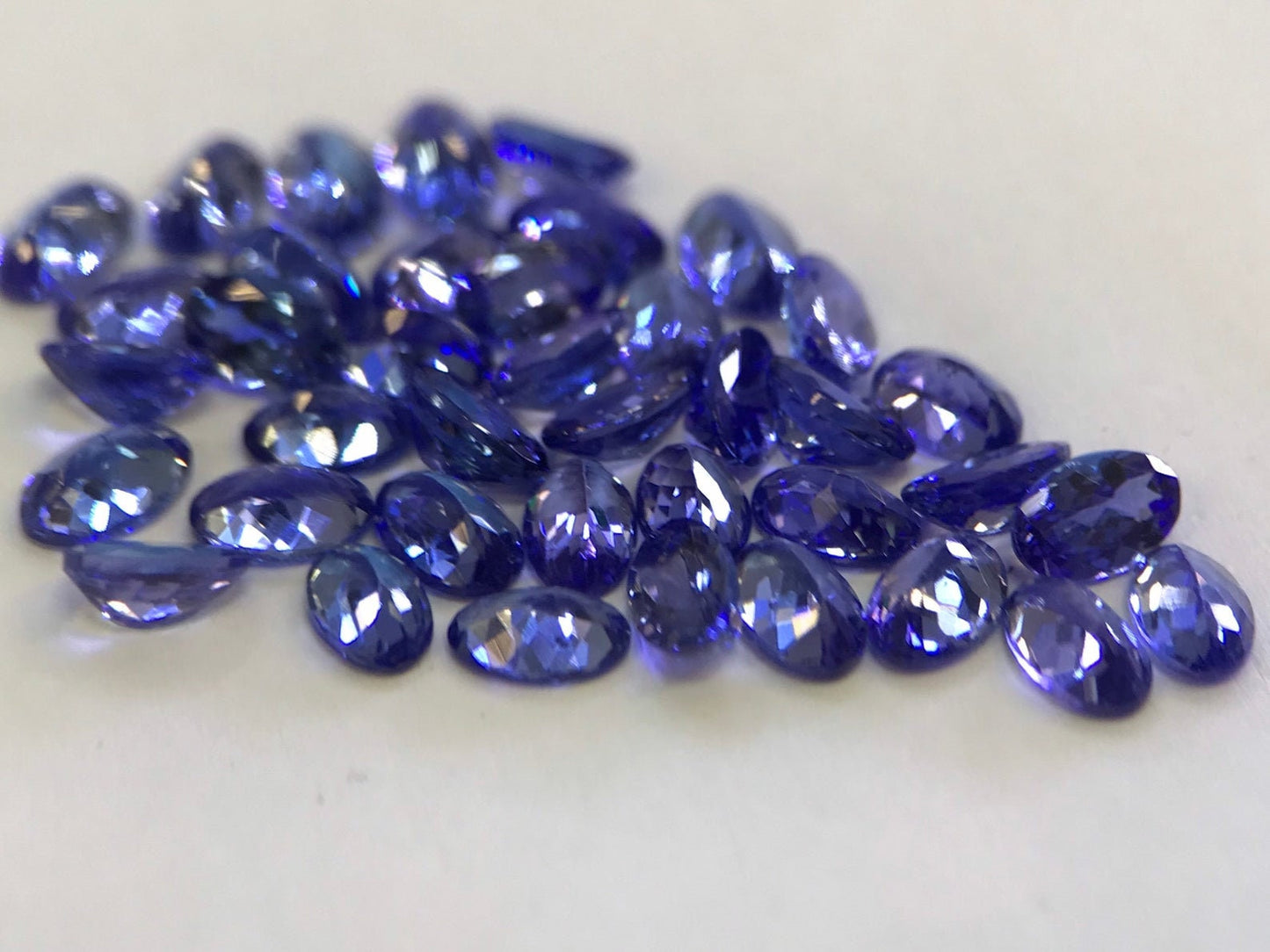 6x4mm Oval Flawless Tanzanite Good Color Good Quality Excellent Cut Lot