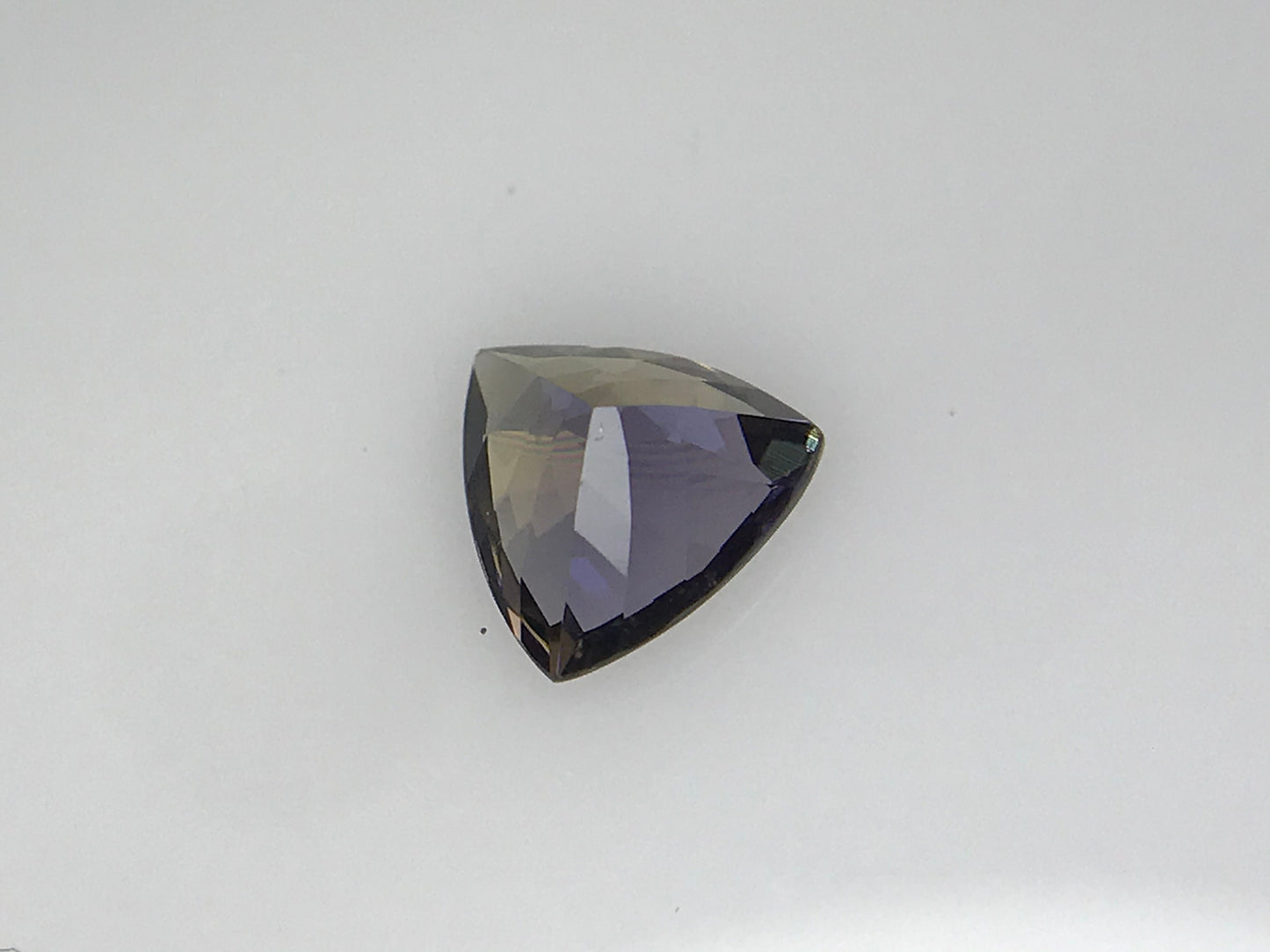 1.19 Carats 7mm Brown Fancy  Bi Color No Heat Zoisite Trillion Tanzanite Super Fine Excellent Fire December Birthstones