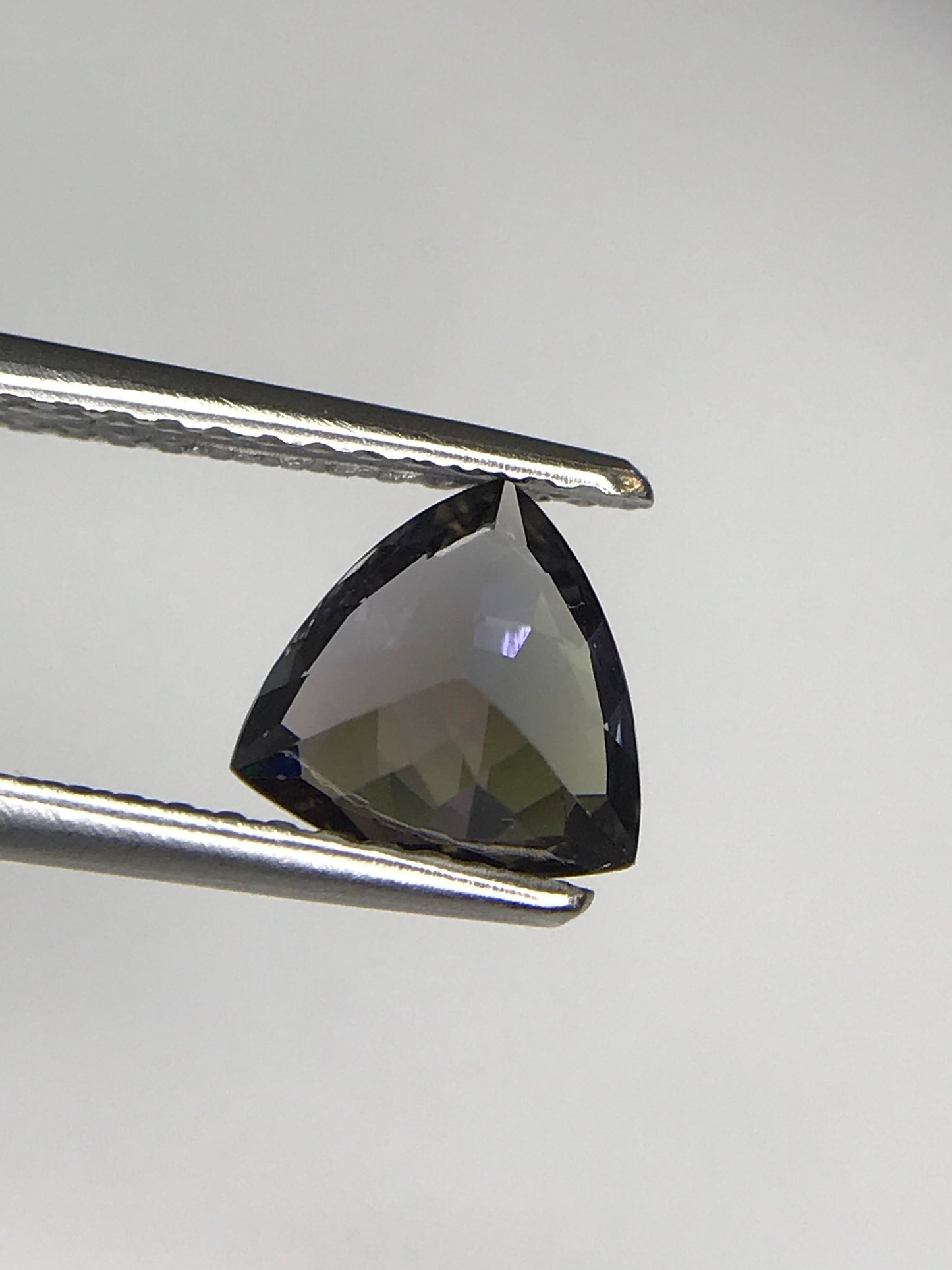 1.19 Carats 7mm Brown Fancy  Bi Color No Heat Zoisite Trillion Tanzanite Super Fine Excellent Fire December Birthstones